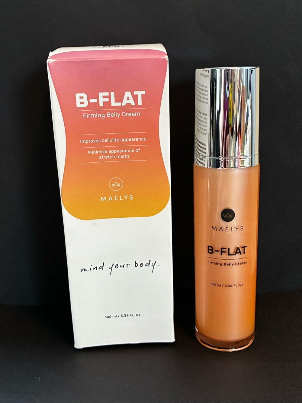 MAELYS B-FLAT Firming Belly Cream $53 MSRP Full Size 3.4oz / 100 ml NIB Exp ‘23 - Picture 8 of 9